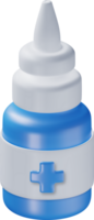 3D medicine spray bottle png