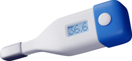 3d elektronisk termometer för mätning png