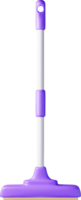 3d chão limpeza esfregão com plástico lidar com png