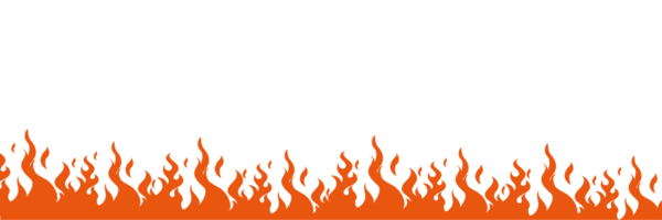 Fire flame flat cartoon style. png