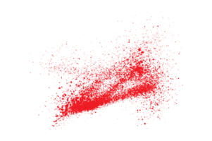 red color bloodstain brush stroke png