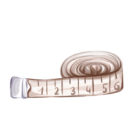 Aquarell Nähen Meter - - Instrument von Messung zum Handarbeit, Schneider. Jahrgang Zentimeter zum nähen. Design Element von Hand gemacht Werkzeug png