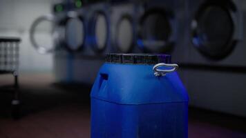 A Lonely Blue Barrel in the Abandoned Laundromat video