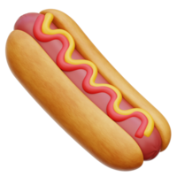 Hotdog 3d Illustration png