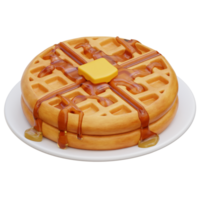 Waffel 3D-Darstellung png