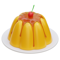 Pudding 3d Illustration png