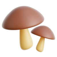 Mushroom 3d Illustration png