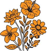 illustrator floral art vectors design free download