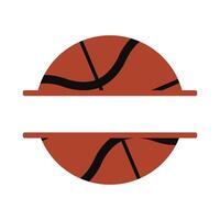 Basketball frame on white background vector