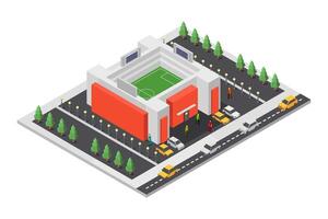 Stadium isometric on white background vector