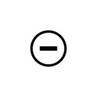 Minus icon. Remove icon. vector