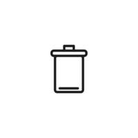 Delete icon. Delete. Trash bin icon vector