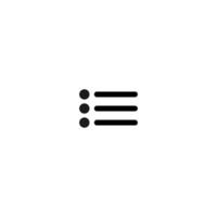 Menu icon. List icon vector