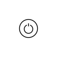 Power icon. Icon vector