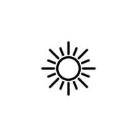 Sun icon. Day icon vector