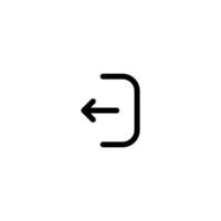 Log out icon. Exit icon. vector