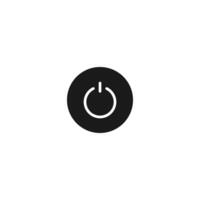 Power icon. Power button vector
