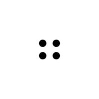 Menu icon. Dot menu icon vector