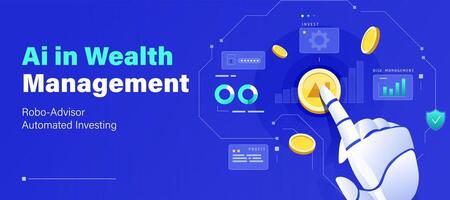 Ai in Wealth Management Banner vector