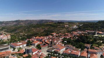 Stadt von lahm Portugal Antenne Aussicht video