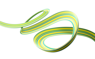 3d Ribbon color flag of Kazakhstan 3d illustration png