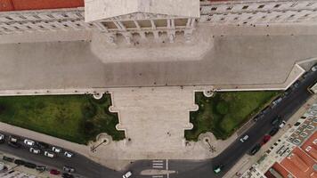 Lisbonne paysage urbain le Portugal aérien vue video