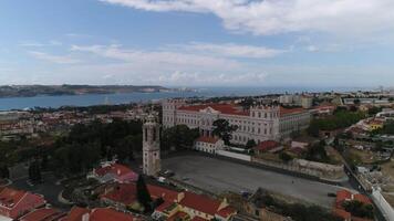 Lisbonne paysage urbain le Portugal aérien vue video