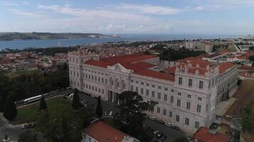 Lisbonne paysage urbain le Portugal aérien vue video