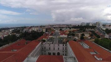 Lisbonne paysage urbain le Portugal aérien vue video