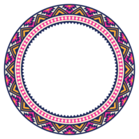 wijnoogst kader grens ornament. etnisch naadloos ronde patroon. mandala bloemen barok. klassiek antiek overladen element. decoratief grens voor kader, textiel, kleding stof, tapijt, tatoeëren, keramiek. png