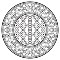 etnico mandala. mandala floreale ornamentale circolare modello. etnico senza soluzione di continuità il giro modello. Vintage ▾ tribale ornamento. classico antico lusso elemento. decorativo per tessile, tessuto, tappeto, tatuaggio. png