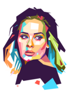 Adèle wpap art style png