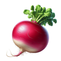 Generated Ai A red radish png