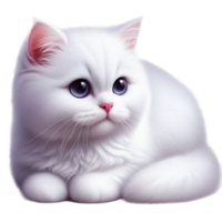 Generated Ai 3d baby cat png