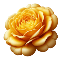 generado ai amarillo Rosa flor png