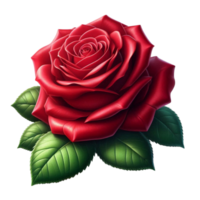 généré ai Naturel rouge Rose fleur png