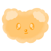 Cute Yellow Bear Cartoon illustration Cute Bear Bear Sticker Cute Animal Animal Sticker Cute Element png