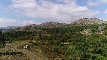 verbazingwekkend natuur landschap van geres natuurlijk park Portugal video