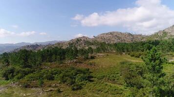 Fantastisk natur landskap från geres naturlig parkera portugal video