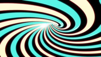 Bright background of multicolored stripes.Design. A bright abstraction of different stripes that creates a hydrogen and a hole in it and twists to the end. video