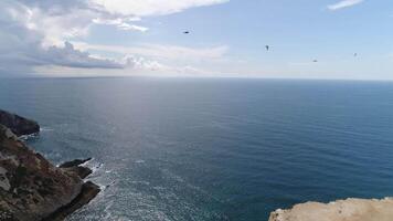 mooi zeegezicht van Portugal antenne visie video