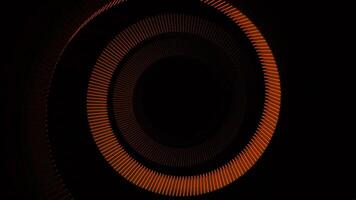 Moving spiral with shadows on black background. Design. Slowly rotating spiral with shadows. 3D spiral unwinds on black background video