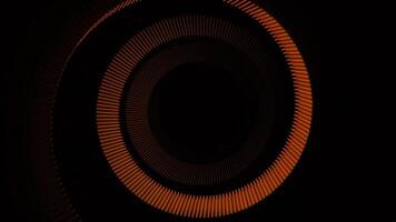 Moving spiral with shadows on black background. Design. Slowly rotating spiral with shadows. 3D spiral unwinds on black background video