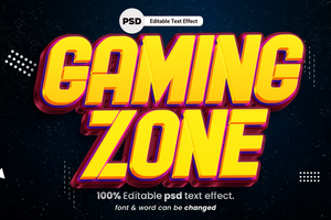 juego de azar 3d editable texto efecto psd