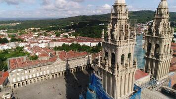 santiago compostela ciudad España aéreo ver video