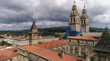 santiago compostela ciudad España aéreo ver video