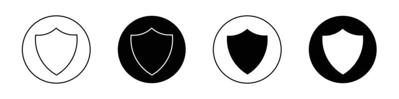 Shield interrogation icon vector