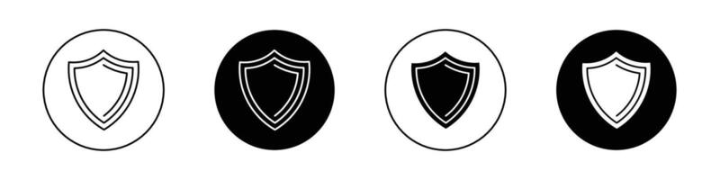 Shield icon set. vector