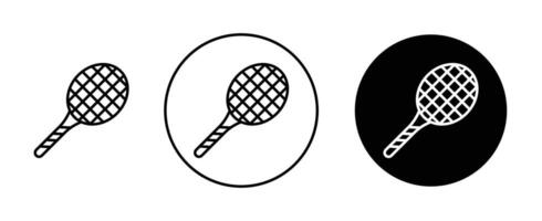 Racquet icon set. vector