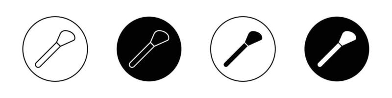 Makeup brush icon vector